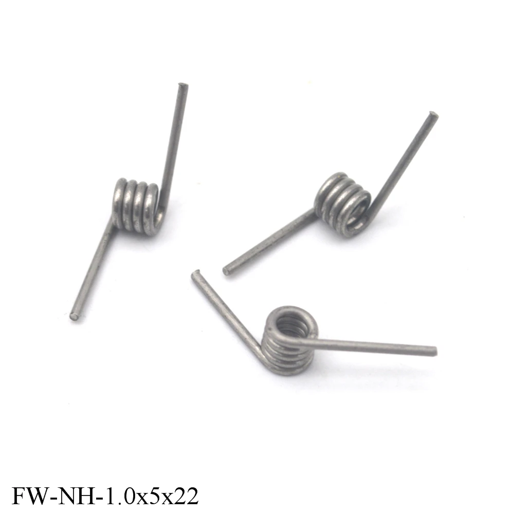 kf S4903377923514576b8cf89efca9b93d1v 10PCS Sprężyna skrętna ze stali nierdzewnej 1 0mm Średnica drutu 5mm Średnica zewnętrzna Mała sprężyna