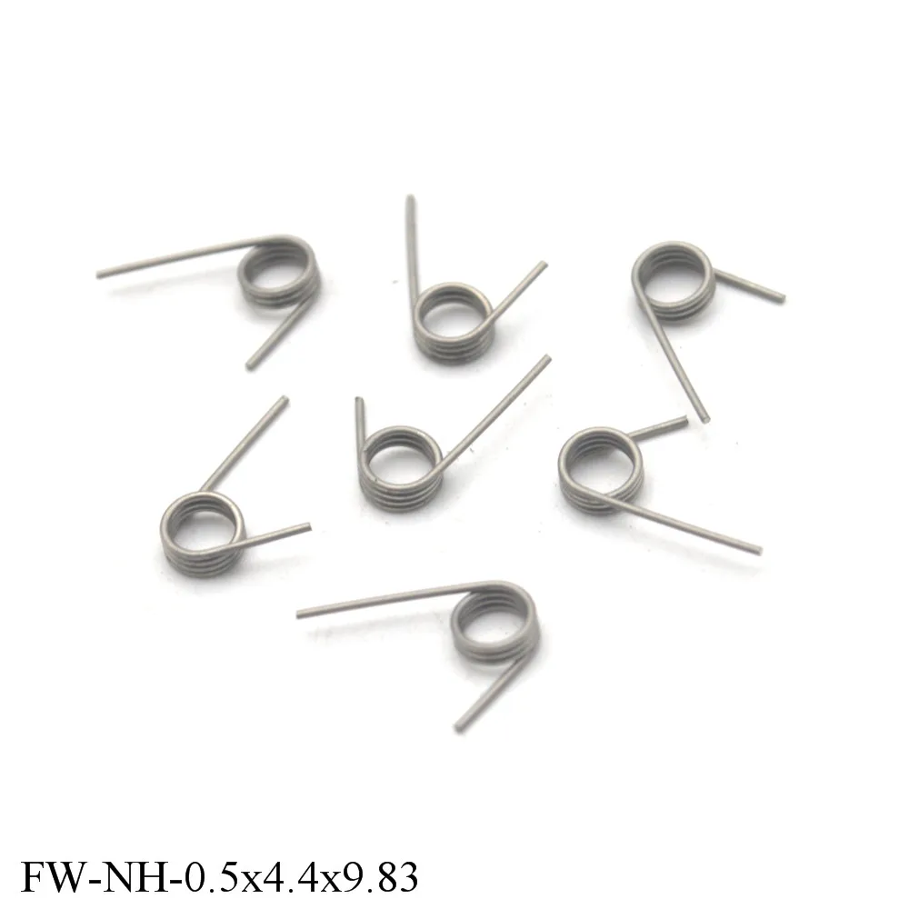 kf S4e3988a24dc2490bad9b9eef5531f0a0e FINEWE Custom 10PCS Plastikowe zaciski Akcesoria Sprężyna Średnica drutu 0 5mm Stal nierdzewna Mała sprężyna skrętna