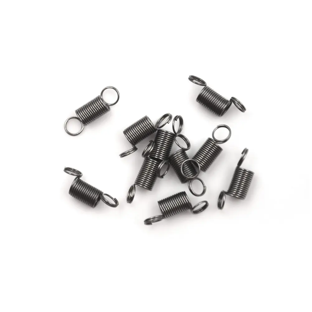kf S5fb33ed2d68b490c88fc01fc41bc2d18Z 10PCS Stainless Steel Small Tension Spring With Hook For Tensile DIY Toy 15mm