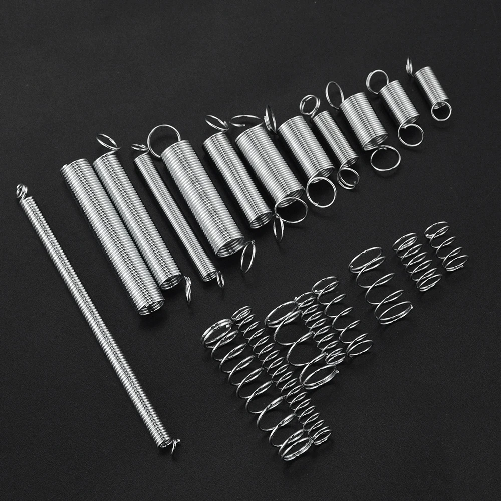 kf Sb223b7b06f79450fbb1b862159646a97F 200PCS set hardware Tension spring compression spring set in box 20 Size Springs Assortment