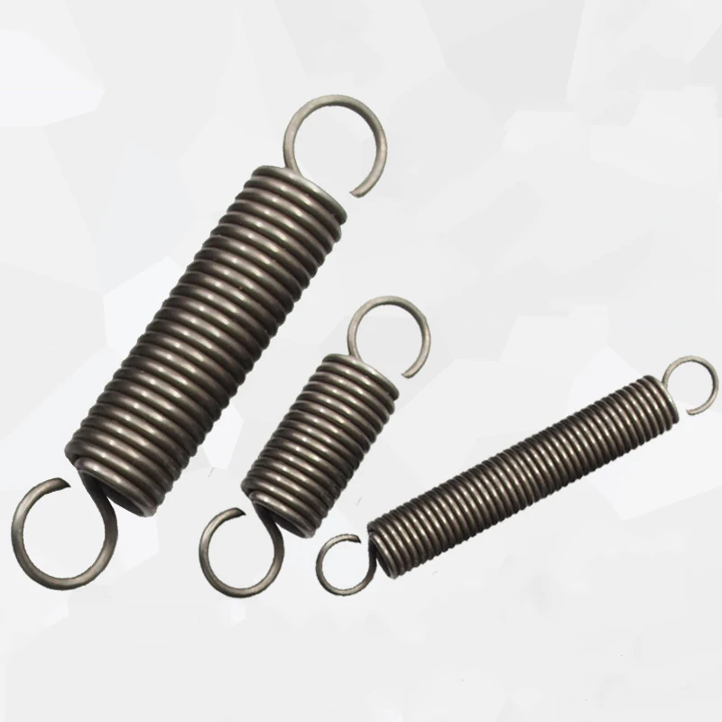 kf He6052e8c4c0642b49dfef6a1d37f65599 1PCS Custom Hook Tension Spring Pullback Spring Coil Extension Spring Draught Spring Wire Dia 3mm Outer