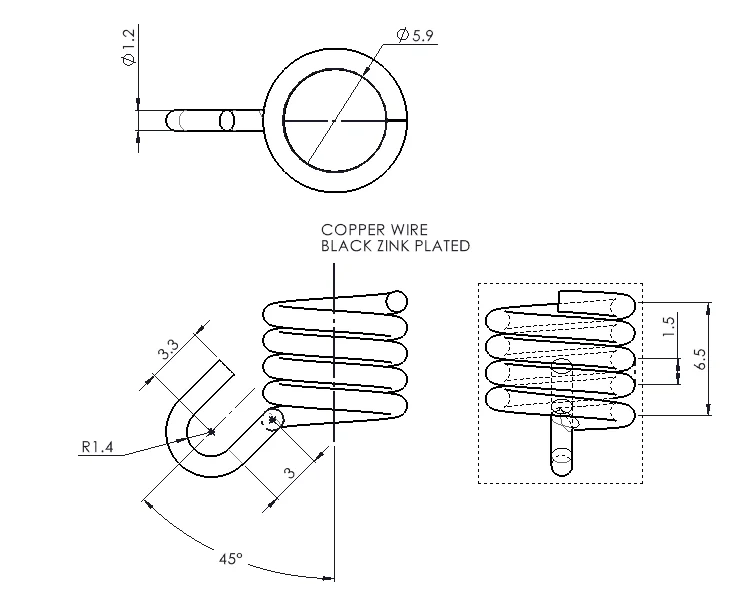 kf-Sc359a50cdadf4a1a83ad3bf0cb299958q-4pcs-Custom-Black-Zinc-Plating-Copper-Spring-Wire-Diameter-1-2mm-Industrial-Electrical-Tension-Spring