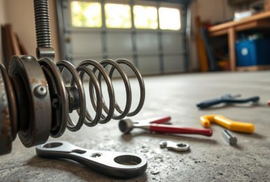 how to garage torsion spring